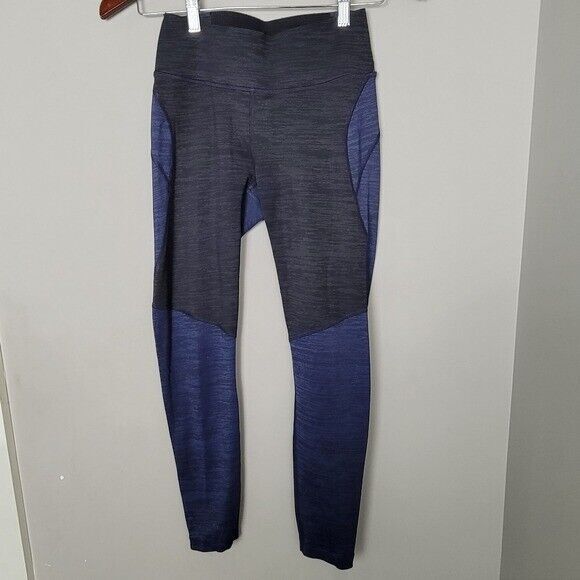 Outdoor Voices Pants - OUTDOOR VOICES BLACK/BLUE COLORBLOCK LEGGINGS WOMENS SMALL